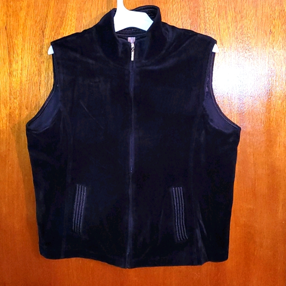 Black Velvet Vest